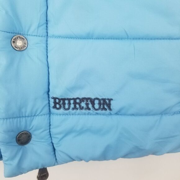 BURTON LIGHT BLUE WINTER VEST WITH HOOD. SIZE M - Picture 2 of 15